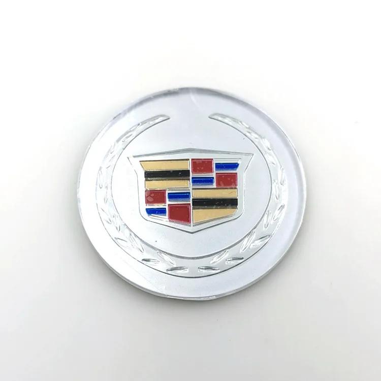 60/65MM Car Wheel Center Hub Emblem Sticker for Cadillac ATS CTS DTS STS SLS SLR XLR BLS Seville Escalade Tiburon CT6 Decoration