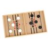 Wooden Hockey Table Game Desktop Battle Family Board Games Toy 2 In 1 for Parent Child Interactive