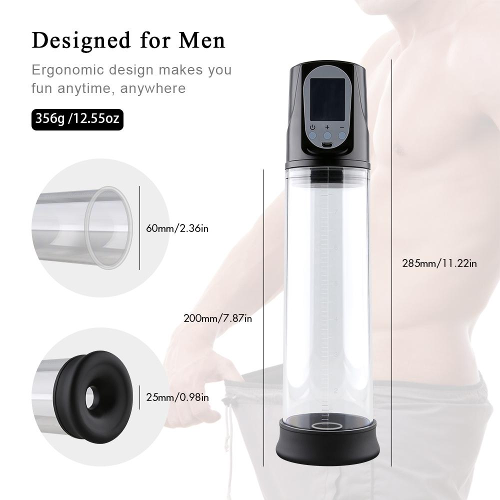 Electric Penis Pump Vacuum Pump Penis Enlargement USB Rechargeable Erection Penis Male Enlarger Sex Toy For