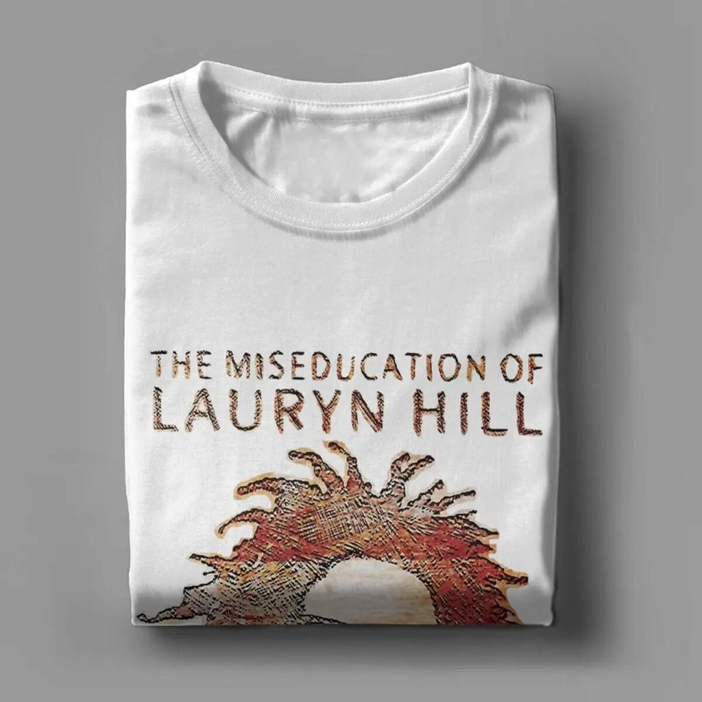 Nyhet Famous Lauryn Hill T-shirts Unisex Crewneck T-shirt i ren bomull Hip Hop Harajuku Music Kortärmade T-shirts Plus Size Kläder