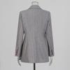 Spring 2025 Women's Retro Striped Stitching Suit Jacket