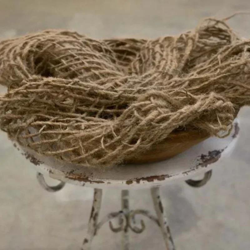 Newborn Photo Shoots Props - Burlap Blanket as Photo Mat & Shooting Pad, Essential Creative Studio Accessories for Babies