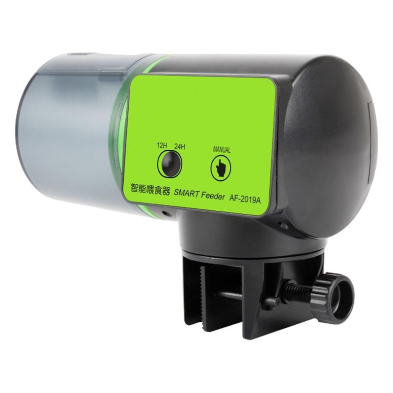Automatic Fish Feeder Rechargeable Battery Aquarium Food Dispenser 7oz Large Capacity for Vacation Weekend Holiday