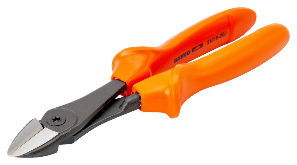 BAHCO Side Cutting Pliers, Heavy-Duty, Soft and Hard Wire Nippers, 2101S-200