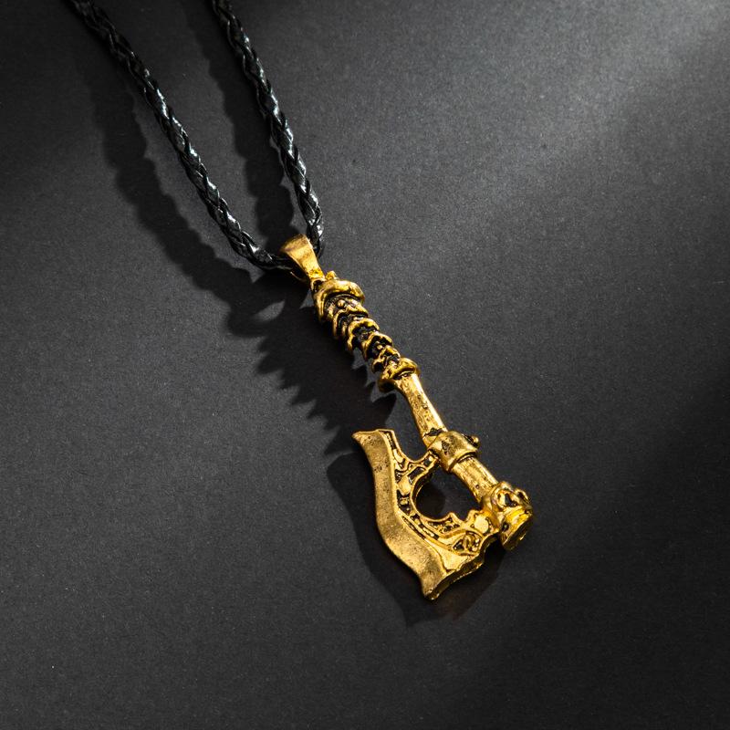 European and American Retro Style Axe Necklace Jewelry Hot Item