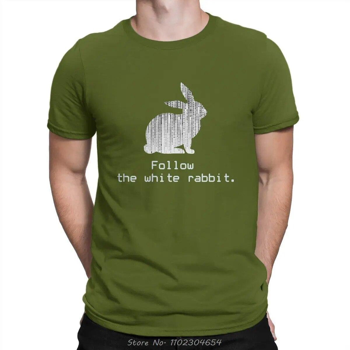 

Футболка The Matrix Neo Film Follow the white Rabbit1 унисекс Ofertas, большая футболка с круглым вырезом, хлопковые повседневные топы, уличная одежда в стиле Харадзюку L