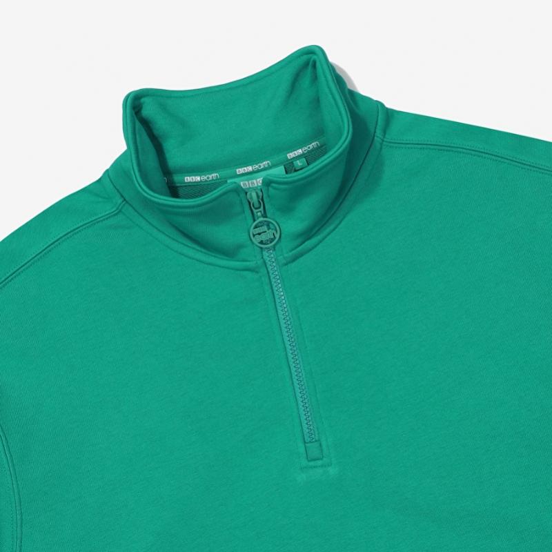 Essential Half Zip  Green  23ss
