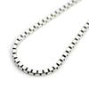 Silver One 925 Sterling Silver Venetian Chain Necklace for Men [Silver, 3mm Standard Width, 55cm Length]