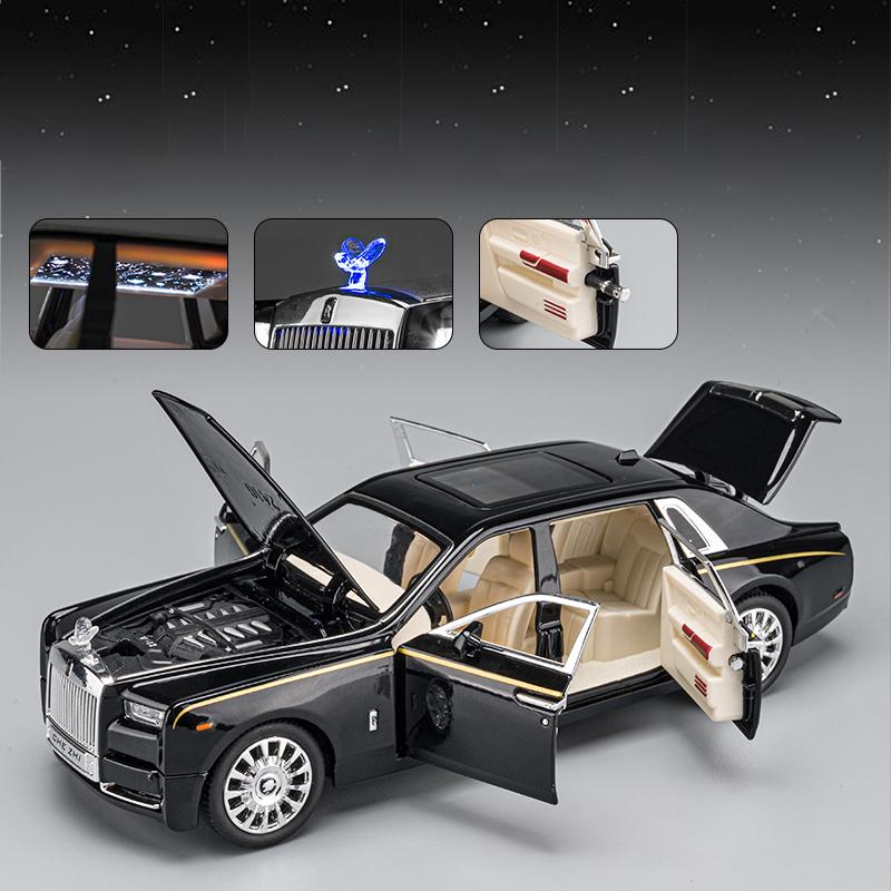 1:24 Rolls Royce Phantom Mansory Alloy Car Diecasts & Toy Vehicles Car Model Sound and light Pull back Car Toys For Kids Gifts