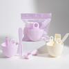 3/4Pcs Silicone Mask Brushes Bowl Measuring Cup Diy Powder Seaweed Mask Tools Handle Multi-Function Brush Face Mud Mixing Beauty