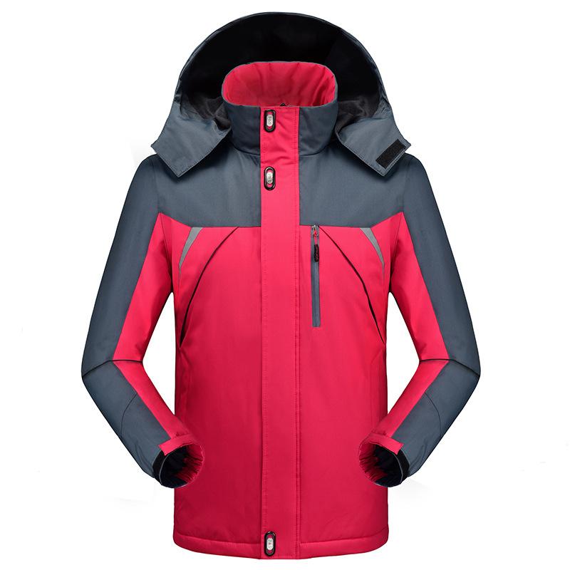 Men's Winter New Men's Outdoor Thickened Jacket Casual Sports Waterproof Breathable Mountaineering Suit