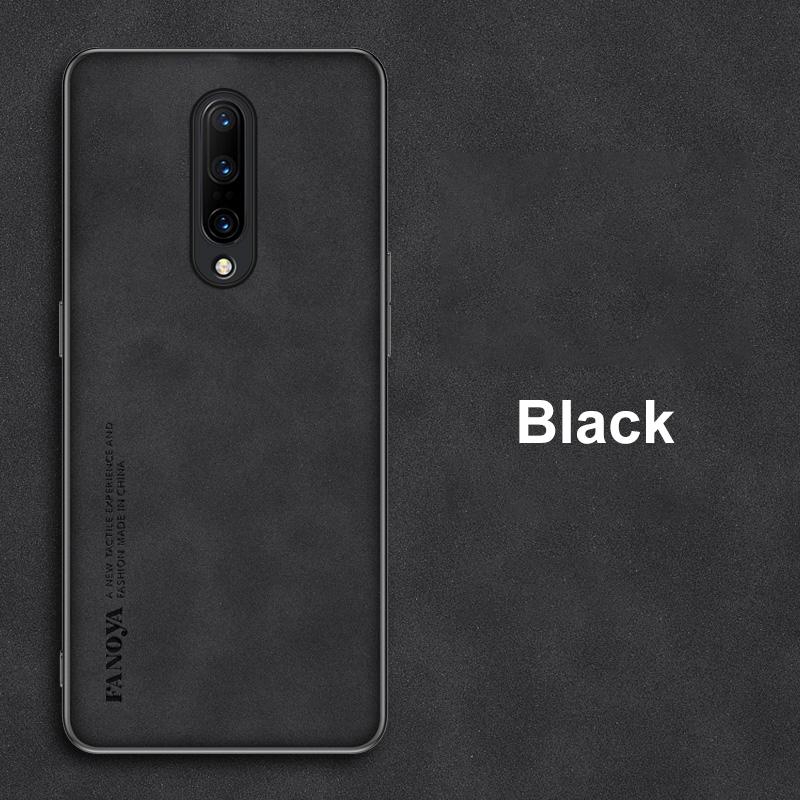 Lyxigt läderfodral för OnePlus 7 7T 8 Pro 8T fodral Matt silikontelefonfodral för OnePlus 5 5T 6 6T One Plus 7 8 T 7Pro Coque