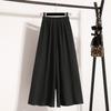 DIMANAF 2026 Übergröße Sommer Lange Hosen Damen Elastische Taille Hosen Locker Lässig Übergroß Unterteile Hosen Grau 5XL