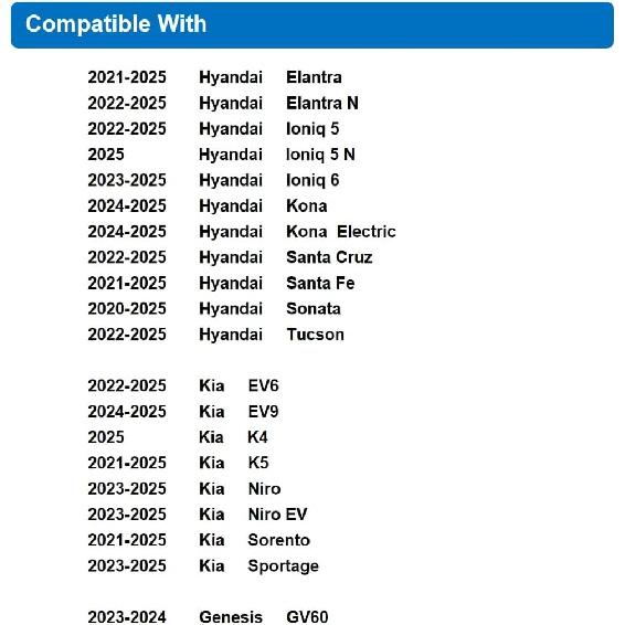 Cabin Air Filter,H12820 Fit For -2025 Hyundai Tucson,-2025 Santa Fe,-2025 Elantra,-2025 Ioniq 5,-2025 Ioniq 6,-2025 Sonata,-2025 KIA Sportage,-2025