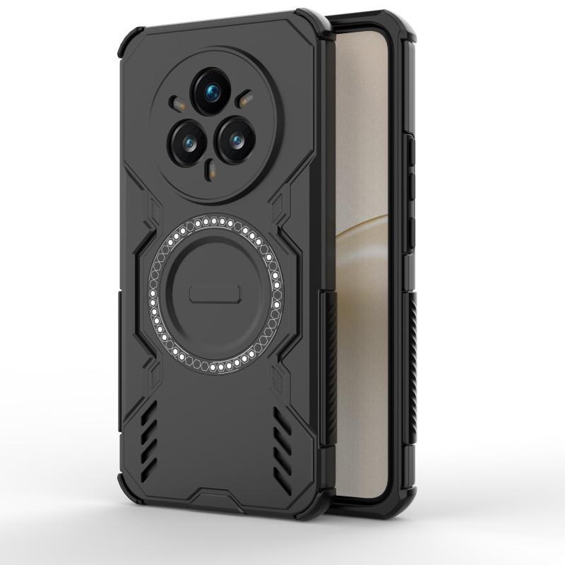 For Realme 14 Pro Plus Case Cover OPPO Realme 14 Pro Plus Capas Annular Magnetic Magsafe Wireless Charge Case Realme 14 Pro Plus