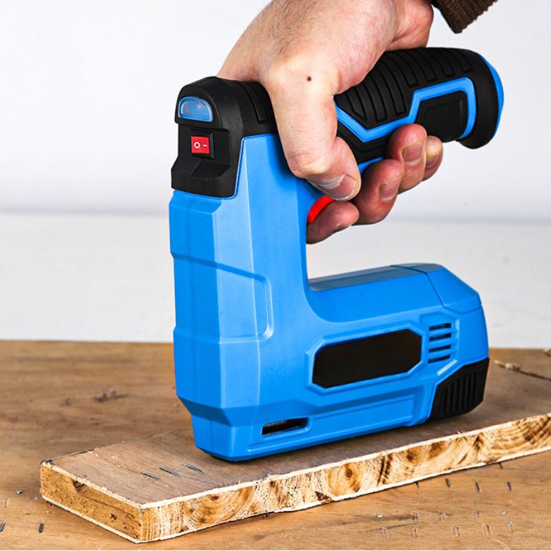 3.7V Household Small Electric Straight Nail Gun Wireless Portable Electric Nail Gun Woodworking Power Tool