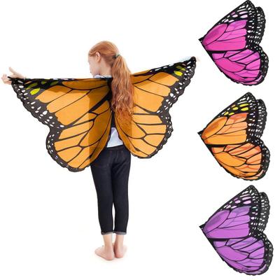 Kinder-Schmetterlingsumhang, auffälliges, einfach zu tragendes, flexibles Schmetterlingsflügel-Kostüm für Festival-Cosplay-Partys