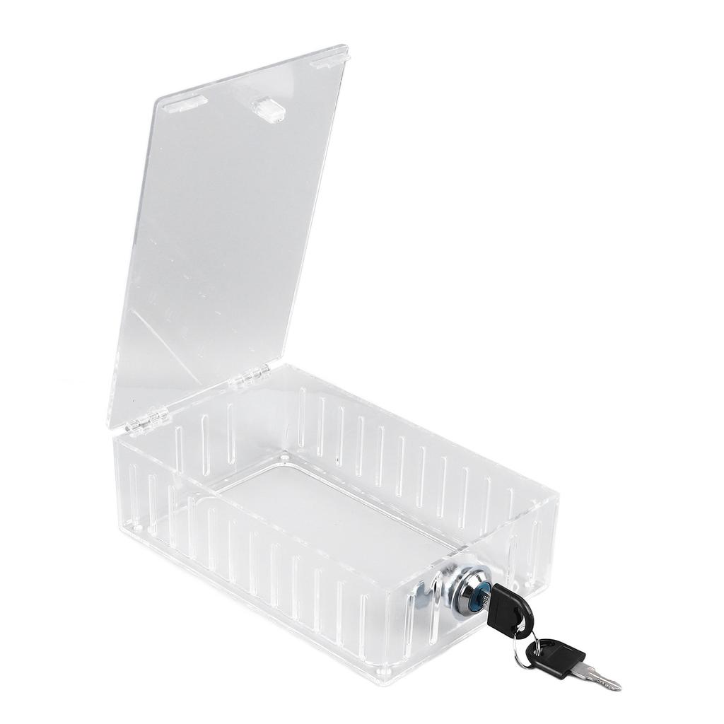 Thermostat Cover with Key Easy To Install Transparent Universal Thermostat Lock Box for Thermostat On Wall