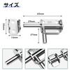 SAMCOS Stainless Steel Door Latch Set of 2 2 Pieces Sliding Barrel Bolts Round