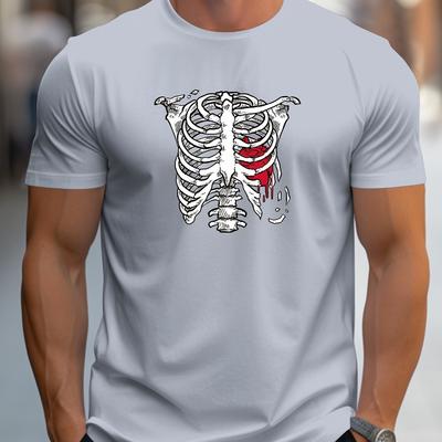 T-shirt Masculina Bordada Minimalista - Elegante Discreto Essencial Casual Diário