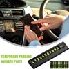 Temporary Parking Card Stop Sign Telephone Number Plate Parking Car Sign Luminous Plate Universal Digital Temporary Phone Number