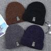 Elastic Autumn Winter Ski Plus Cashmere Knitted Hats Hip Hop Hat Thicken Winter Beanies Skullcaps