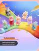 Labubu 3rd Gen Gradient Tie-Dye Plush Toy Bag - Seven-Color Rabbit Fur Fabric