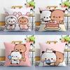 Panda B-Bubu D-Dudu Pillow Case Sofa Living Room Bedroom Double-sided Printing Square Cushion Nap Time Cushion Cover