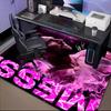 Messi's Pink  Rug Game Carpet, Floor Mat for Bedroom Living Room Entryway Rug, Home Decor Idea Gift for Christmas Birthday