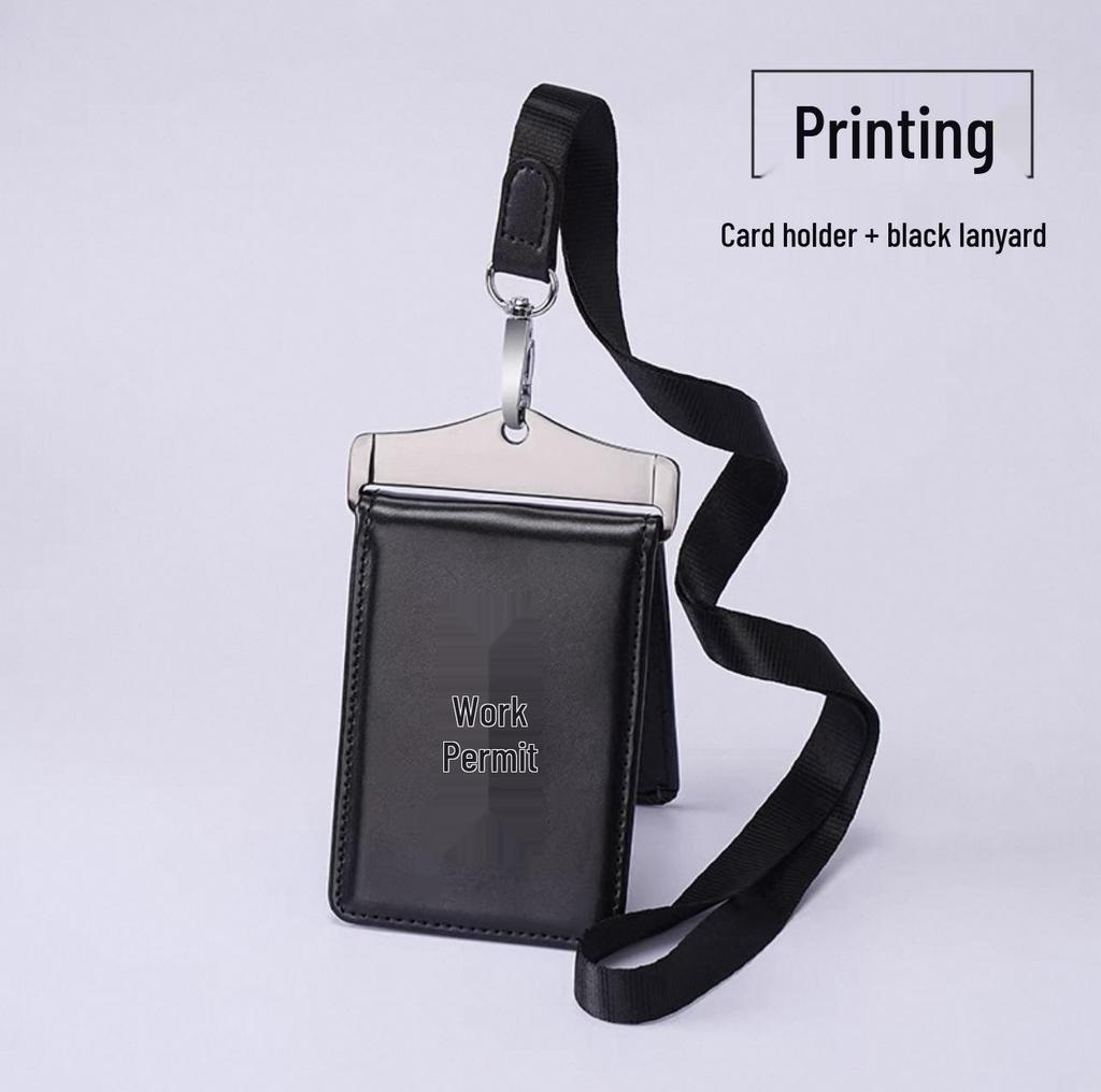 Genuine Leather Magnetic ID Card Holder and Protective Sleeve