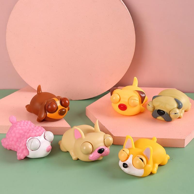 Kreativer Lustiger Augapfel Platzen Quetschen Auge Spielzeug Liebe Schlafen Hunde Knetspielzeug Erwachsene Kinder Stressabbau Sensorische Spielzeuge Puppe Spielzeug