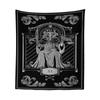 Bedroom Living Room Tapestry Horror Skull Tapestry Halloween Black and White Ghost Tapestry Tapestry Home Decor