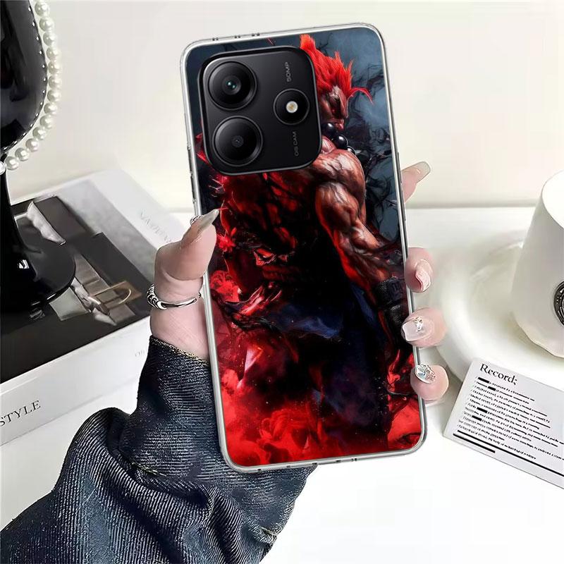 Game S-Street F-FighterS Soft Phone Case For Xiaomi Redmi Note 15 14 14S 13 12 Pro Plus 12S 11 11S 11E 10 10S 11T 5G Fundas Coqu