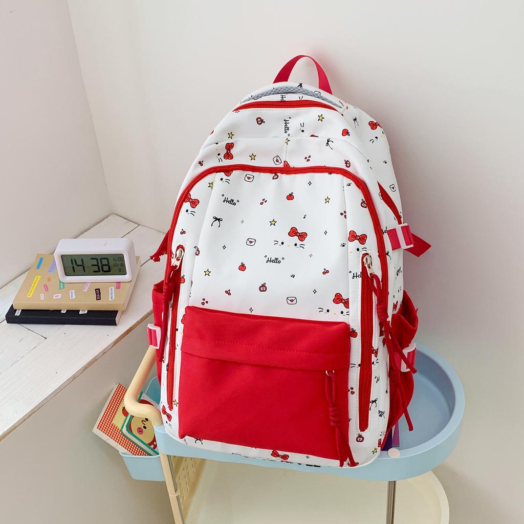 Schoolbag new high-value Japanese fresh and sweet literary and cute butterfly backpack junior high school students lightweight travel backpack