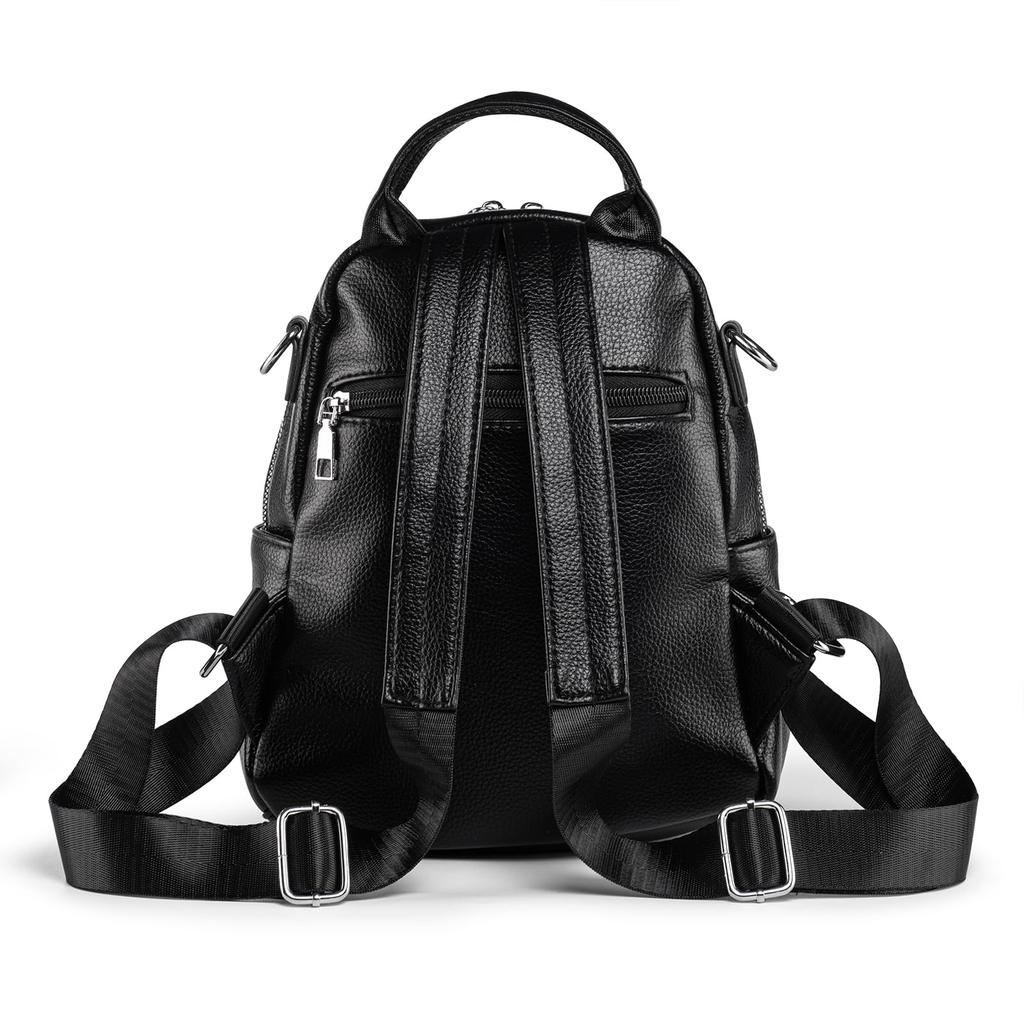 HUAZHIMAO Women's Small Backpack, Mini Backpack, Stylish Leather Waterproof Shoulder Bag, Popular Backpack for Commuting, School, Travel, Casual,