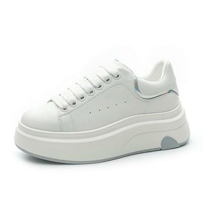 Fashion 6CM Microfiber Leather Boots Spring Summer Women Fashion Chunky Sneaker Vulcanize Autumn Motorcycle Platform Wedge Flats Shoes