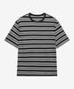 MINDBRIDGE 100% Cotton Multi-Stripe Oversized Short Sleeve T-Shirt - 2 Colors