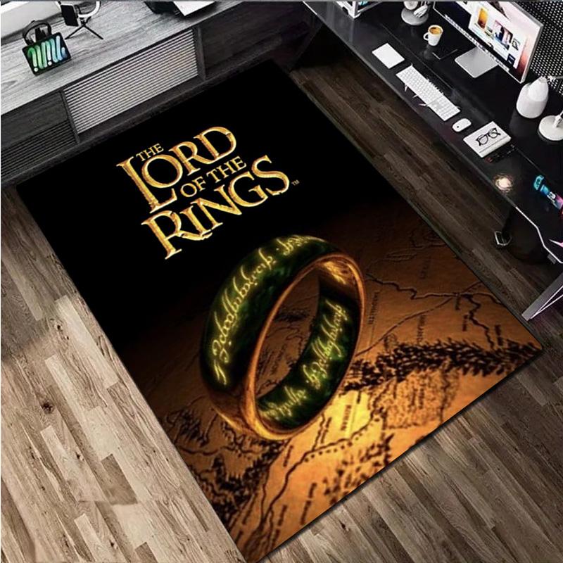 The Lord Of The Rings Carpet Office Decorative Carpet For Living Room Bedroom Door Mat Floor Rug Computer Chair Area Rug