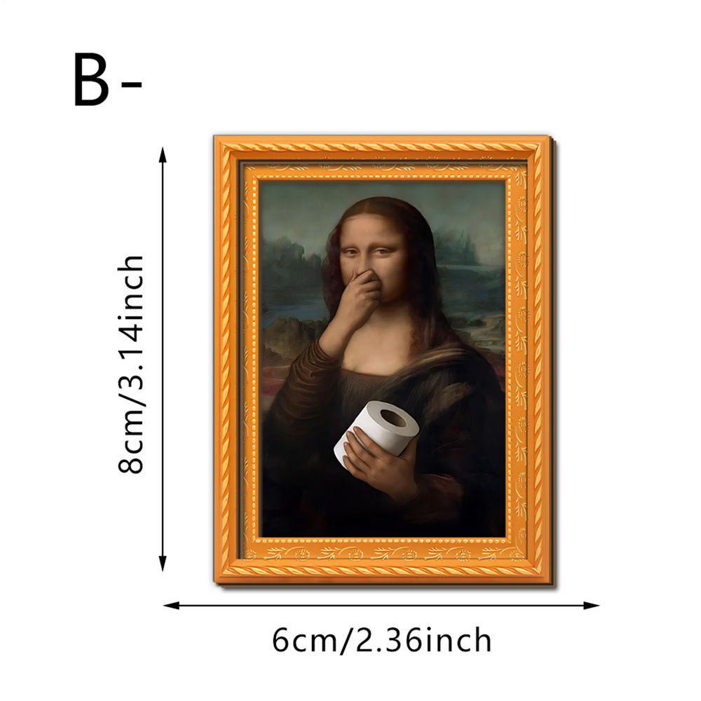 Funny Magnets Humorous Female Art Decorations Wooden Retro Photo Frame Shape Decorative Refrigerator Magnets for Home Kitchen