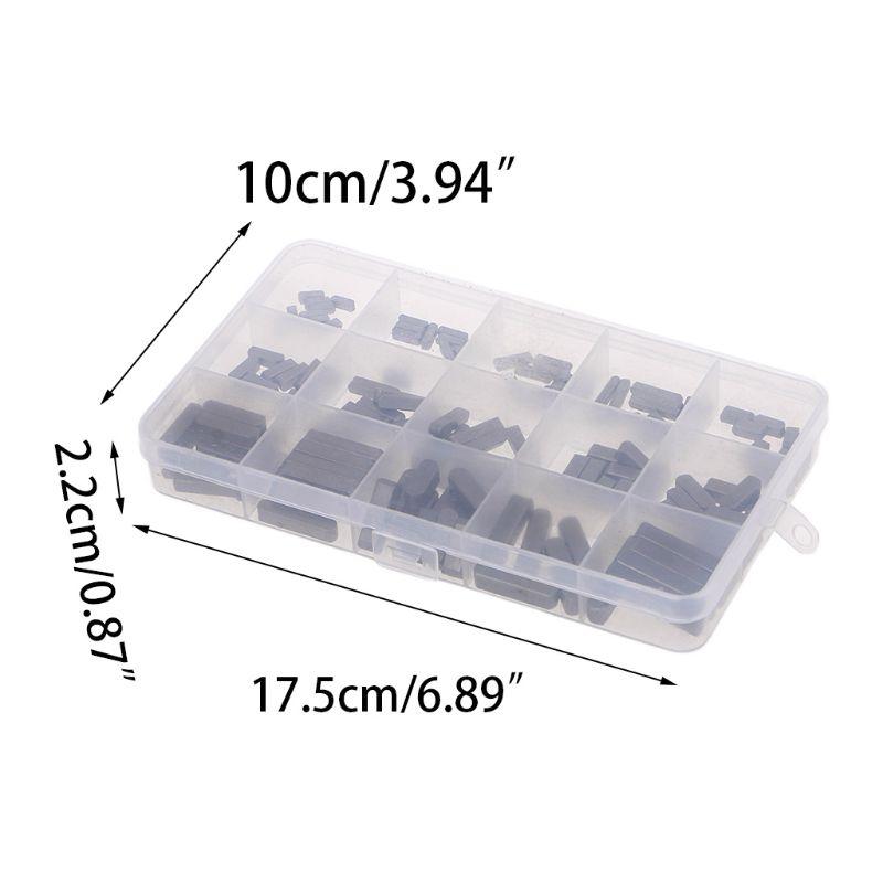 140 Pcs 0.31-1.18'' Parallel Drive Shaft Keys Round Ended Feather for Key Assortment Set for Shaft Type Fastening Connec