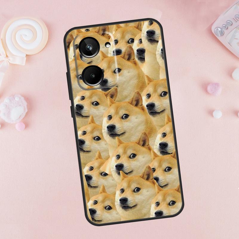 DOGE MEME Shiba Inu Hund Für Realme 12 11 10 9 Pro Plus C67 C55 C53 C35 C33 C30 C25s C21Y C15 GT Neo5 GT3 GT5 Hülle