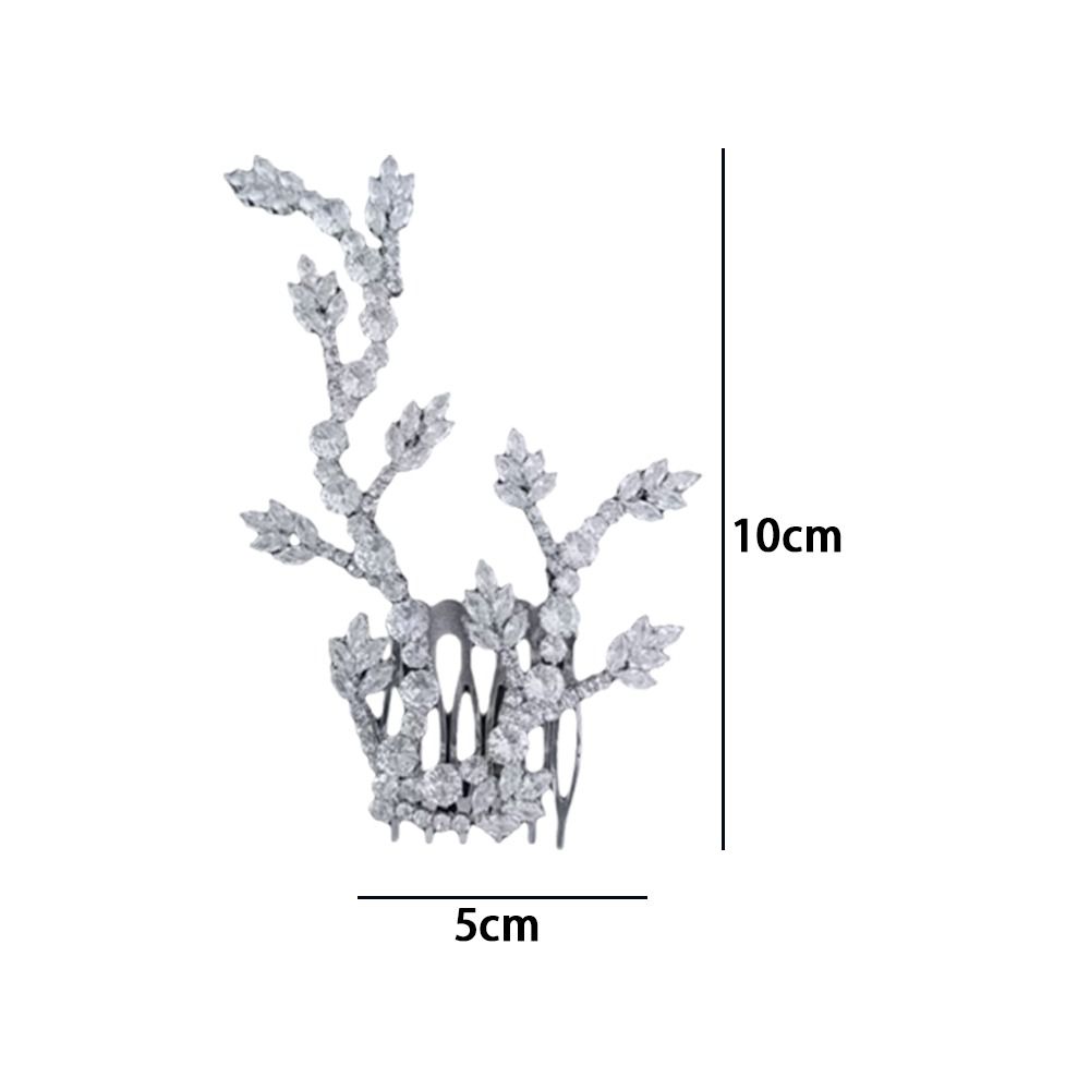 Handmade Hair Clip Comb Full Diamond Hairpin Fashion Headwear Bridal