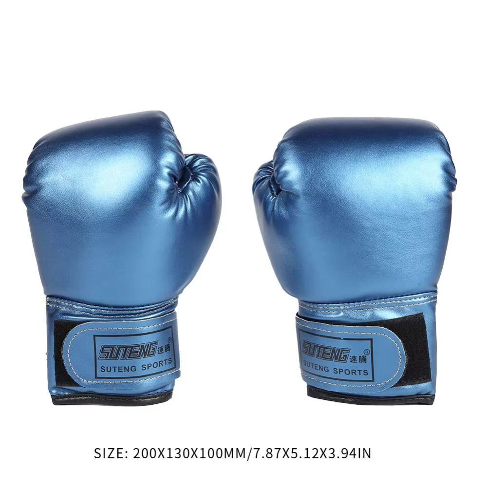2pcs PU Leather Kids Boxing Gloves Professional Kickboxing Thai Gloves Trendy MMA Fighting Gloves