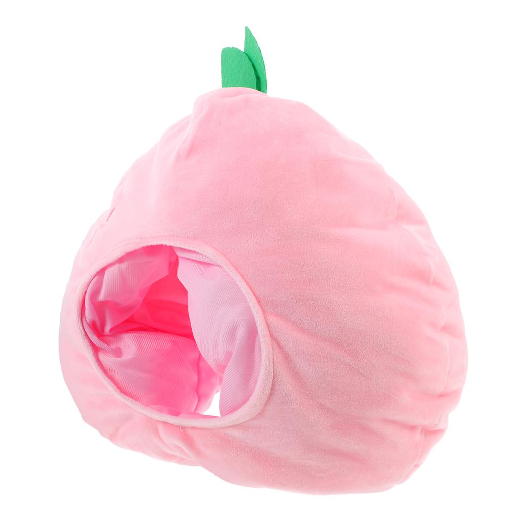 Pfirsich Kopfschmuck Party Neuheit Hut Lustiger Pfirsich Kopfschmuck Kostümkappe Miss Lustiger Pfirsichhut Karneval Party Verkleidung Cosplay Hüte