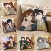 Cartoon H-Horimiya Anime Cushion Cover Soft Plush Double-Sided Printed Sofa Pillow Cushion Cover | All-Season Durable Decor Gift