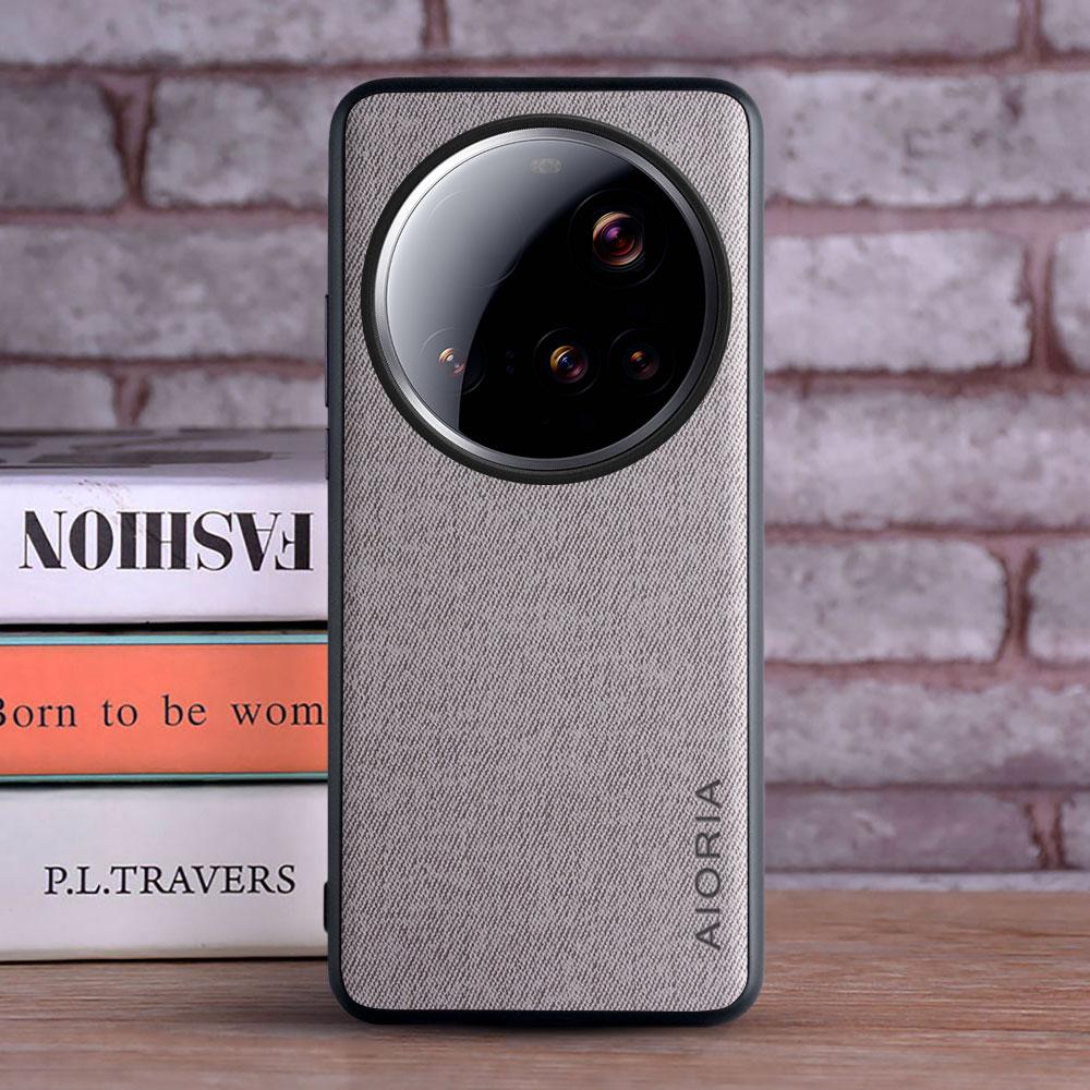 Case for Xiaomi 15 Ultra Leather Fashion Soft TPU Master Hard Textile Leather Fashion Phone Cover for xiaomi 15 Ultra pro Case