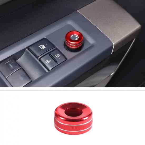For Toyota Tundra 22-25 Red Car Drive Mode&Mirror Adjust Switch Knob Cover Ring
