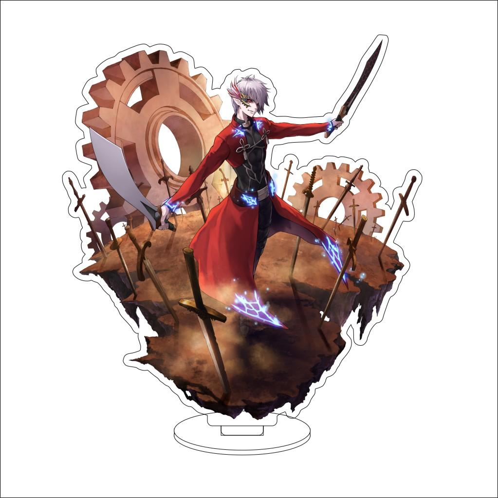 16CM Anime Fate stay night Cosplay Acrylic Stand Ornaments Tamamo no Mae/Shirou Emiya Figure Stand Halloween Gifts