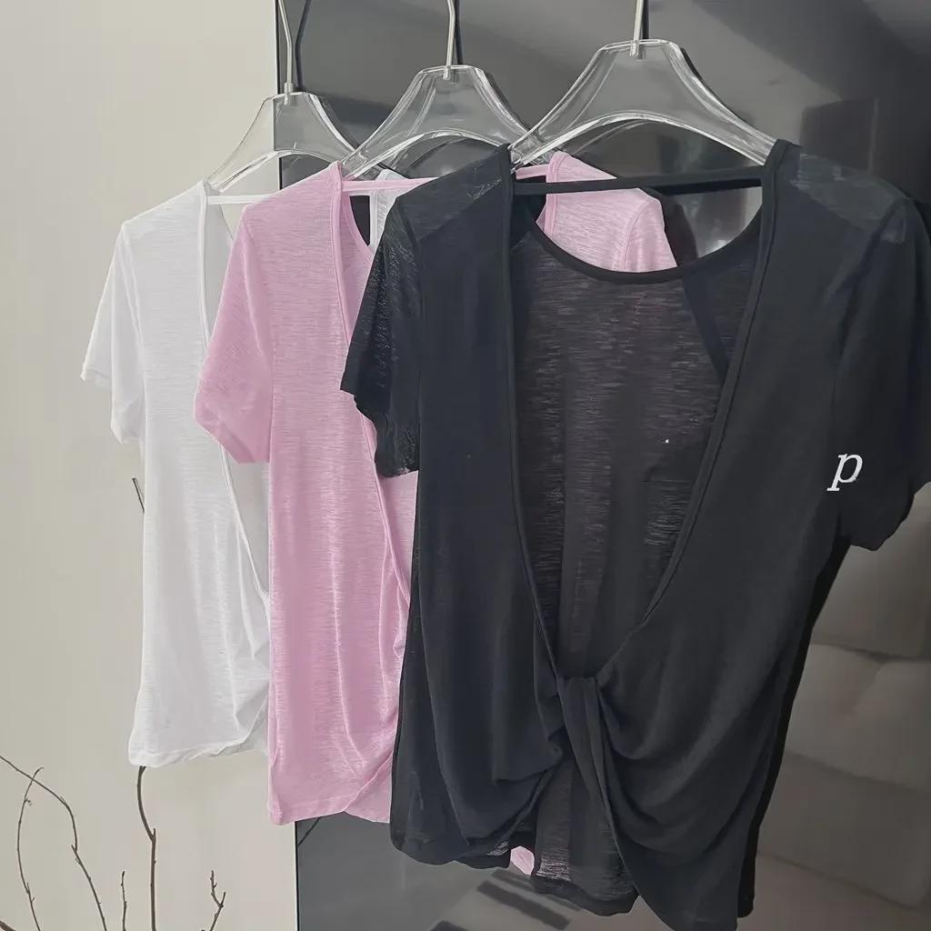 

Дышащий бамбуковый сетчатый топ для йоги - Легкий, с открытой спиной, солнцезащитная блузка S (30-40 kg) чёрный