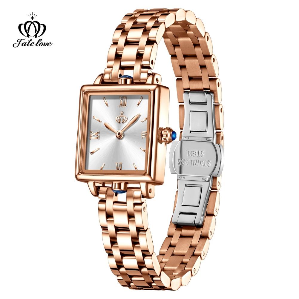 Fatelove 926 Fashion Luxury Ladies Wristwatch Stainless Steel Waterproof Original Quartz Watches for Women